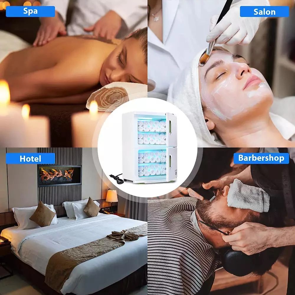 Byootique 46L Hot UV Sterilizer Towel Warmer Cabinet Heated Nail Salon Spa Facial Dual 4 Rack 8