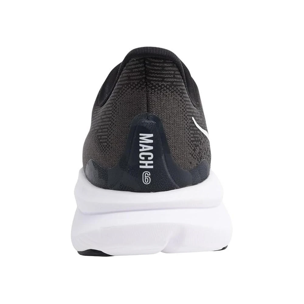 Hoka One One Womens Mach 6 Running Shoes - Black/White 3