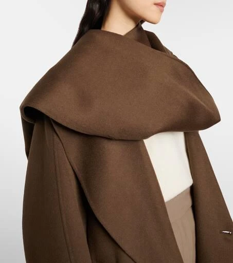 Róhe Scarf-detail wool coat 4
