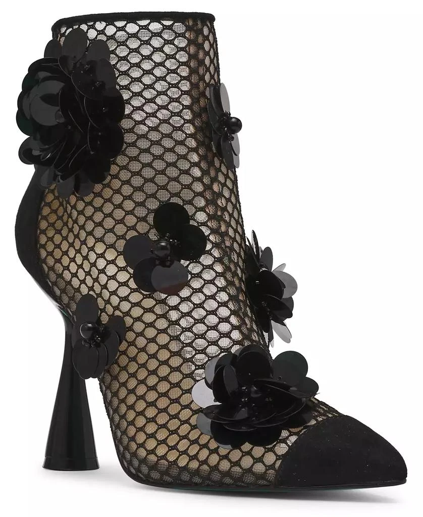 Betsey Johnson Women's Navey Embellished Dress Booties 1