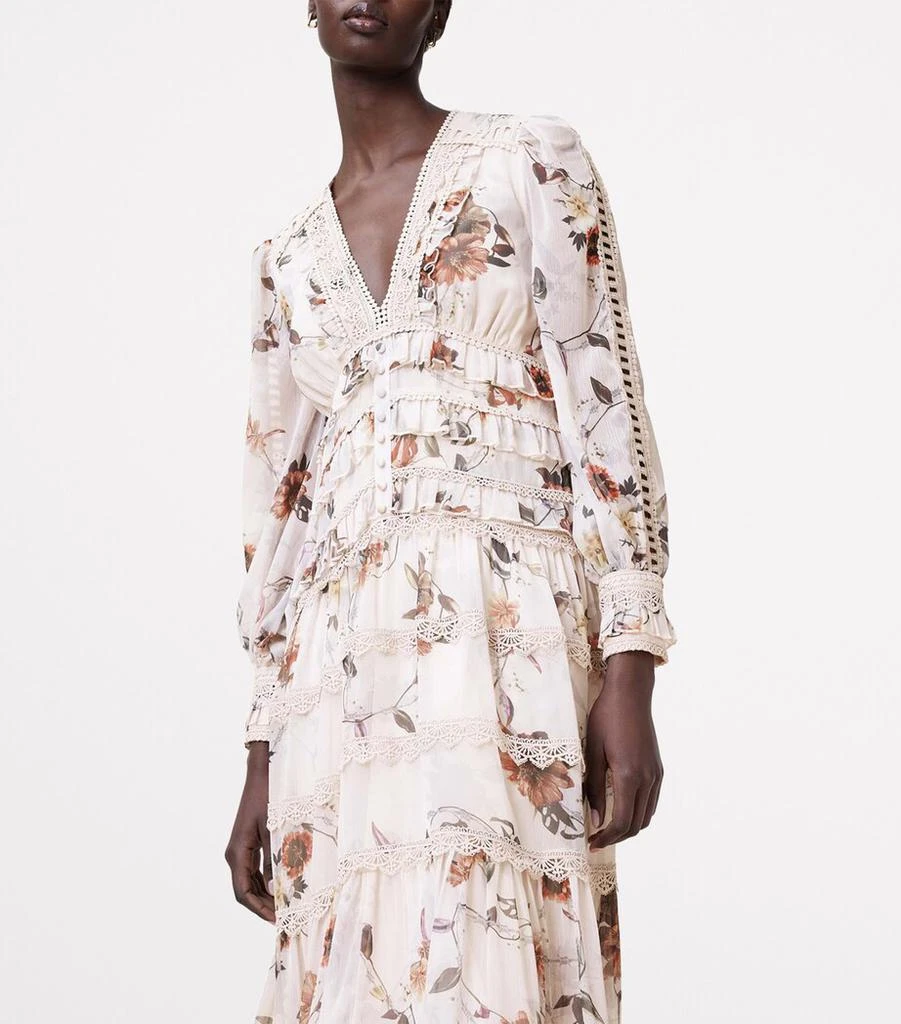 ALL SAINTS Floral Zora Midi Dress 7
