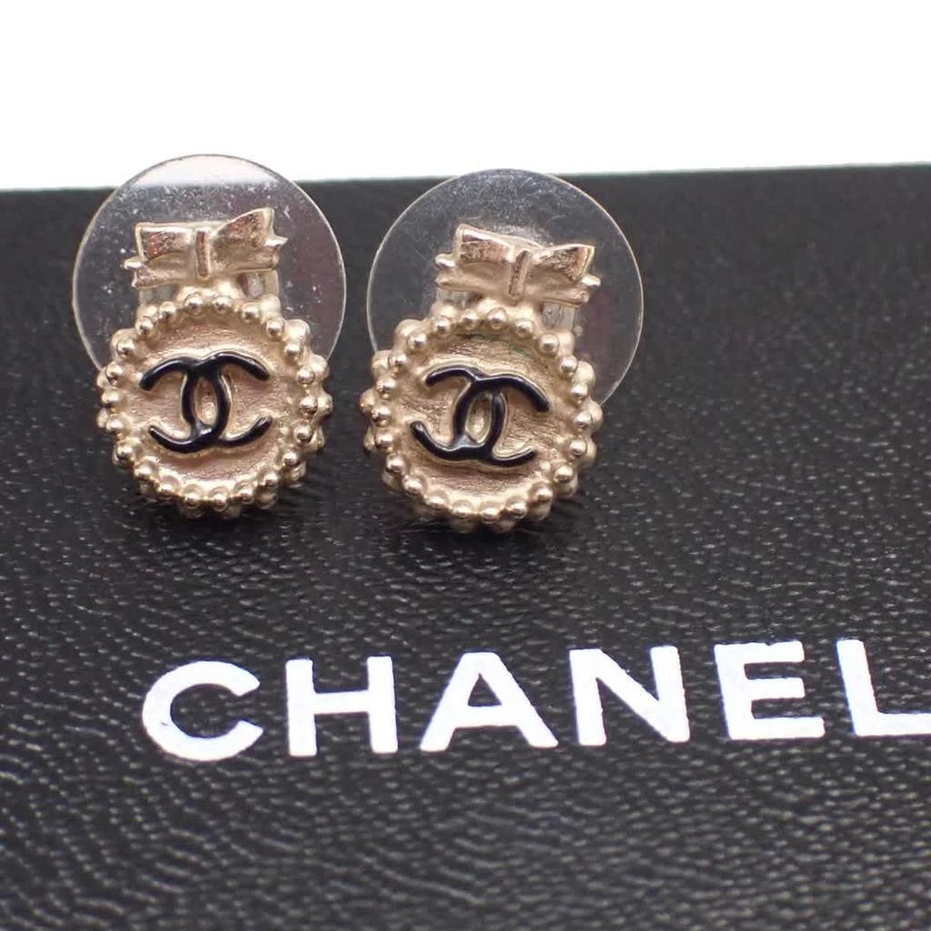 Chanel Cc Round Earrings Metal _Plated Earrings Jewelry (Pre-Owned)