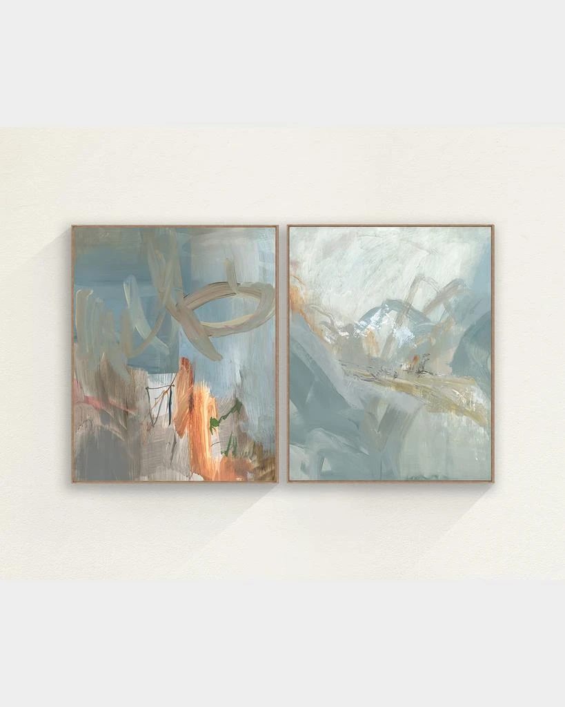  "Blue Mirage" Framed Giclees by Ryan Brown, 48" x 60" - Set of 2