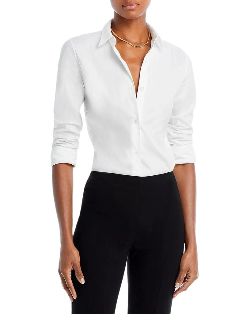 Theory Tenia Luxe Stretch Cotton Top 1