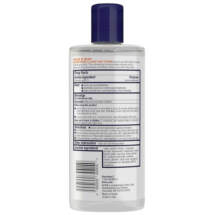 Biore Witch Hazel Clarifying Toner with 2% Salicylic Acid