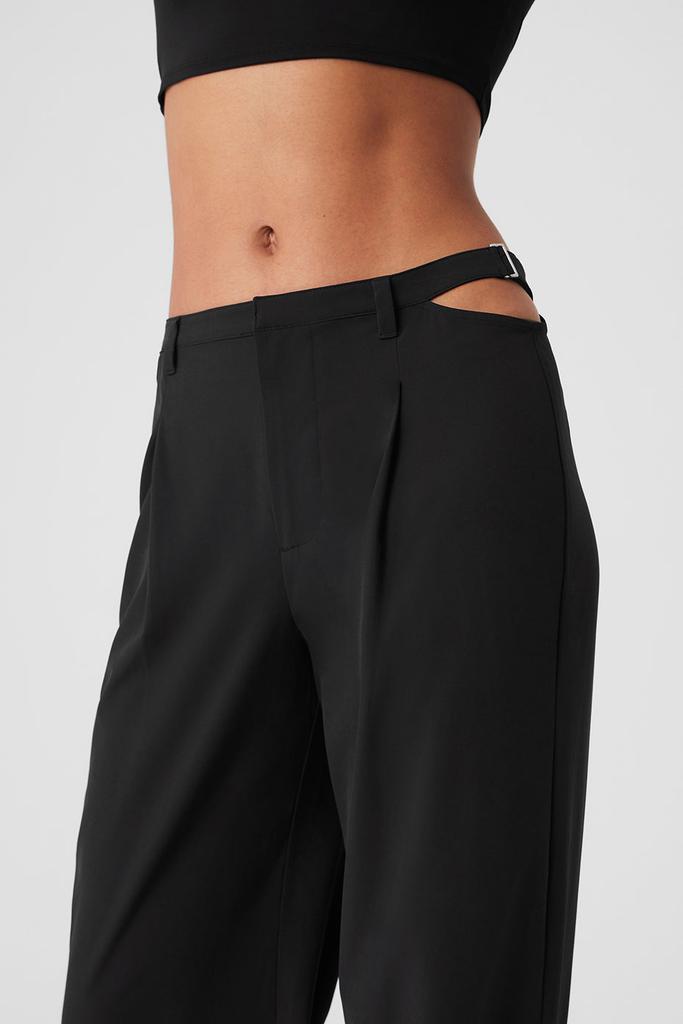 Alo Mid-Rise Showdown Trouser - Black - Leggings - Compare