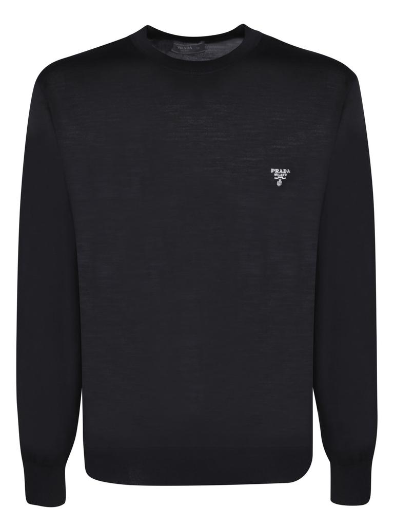 Prada Prada Long-Sleeved Crewneck Knitted Jumper
