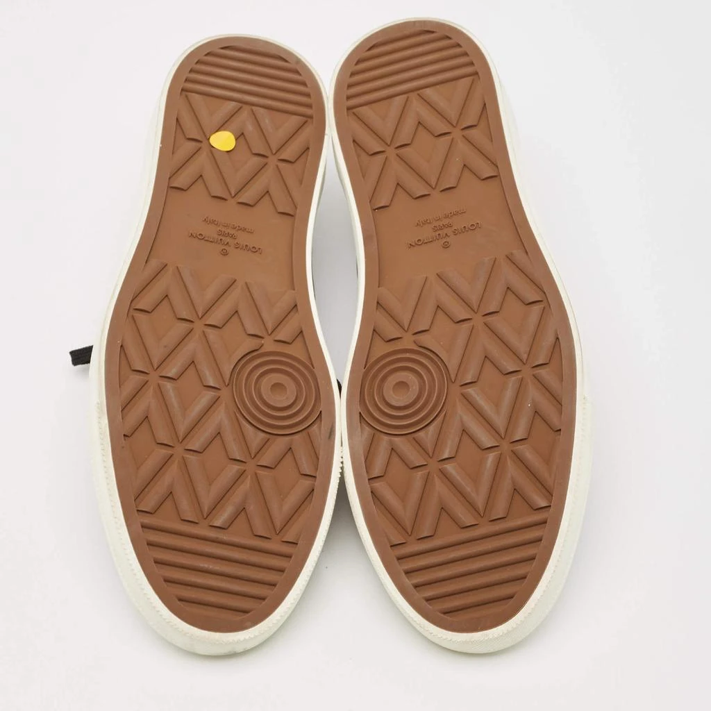 Louis Vuitton Louis Vuitton Black Damiere Canvas and Leather Low Top Sneakers Size 43.5 6