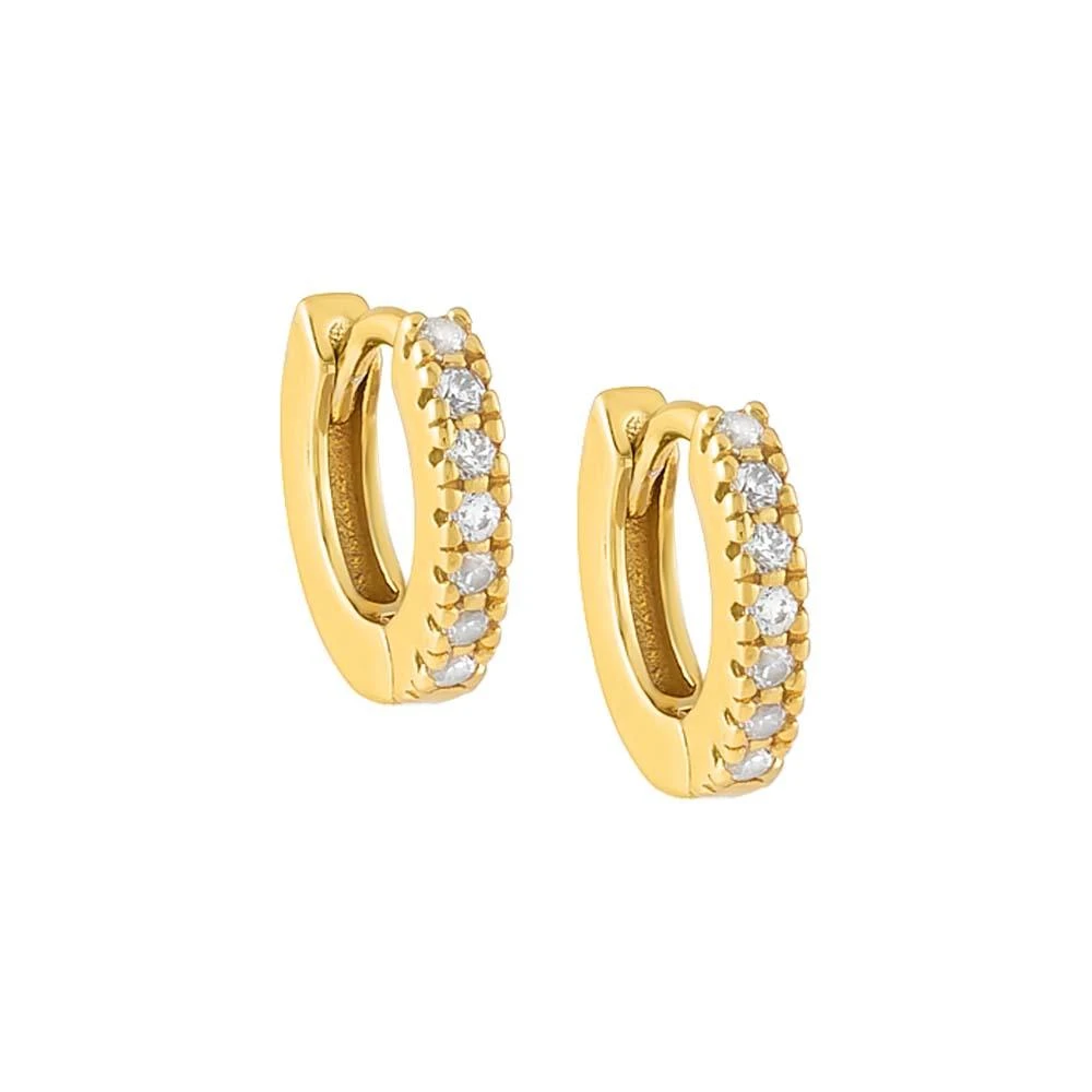 Adina Eden CZ Mini Huggie Earring 6
