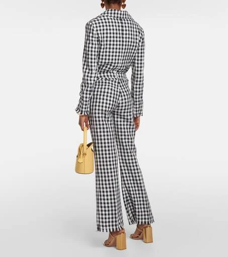ETRO Gingham flared pants 3