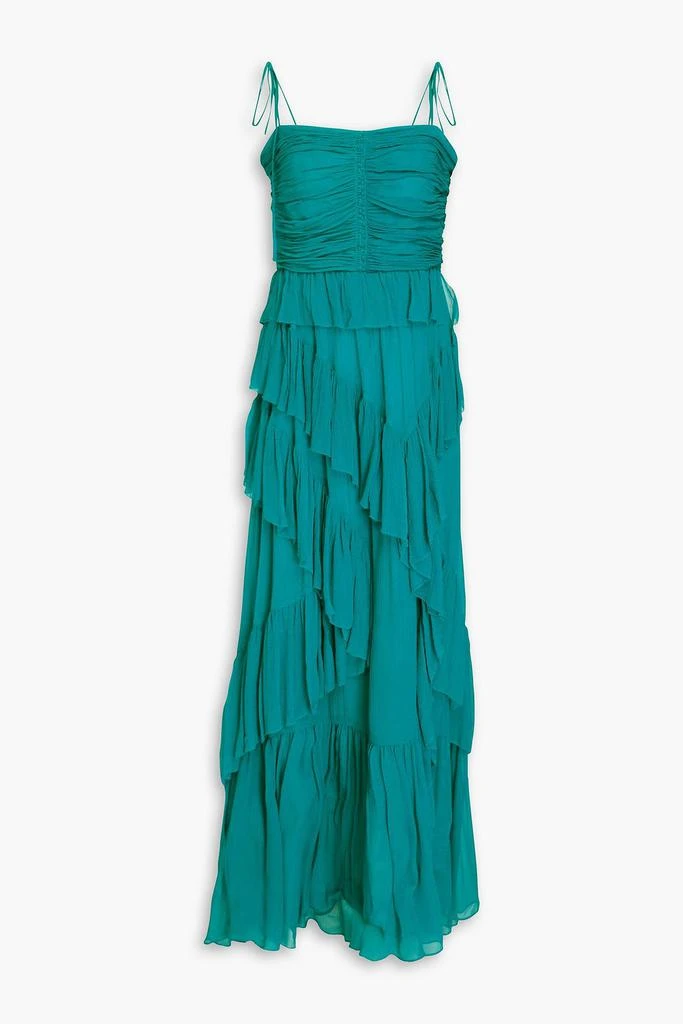 Ulla Johnson Aveline ruffled silk-crepon gown 1