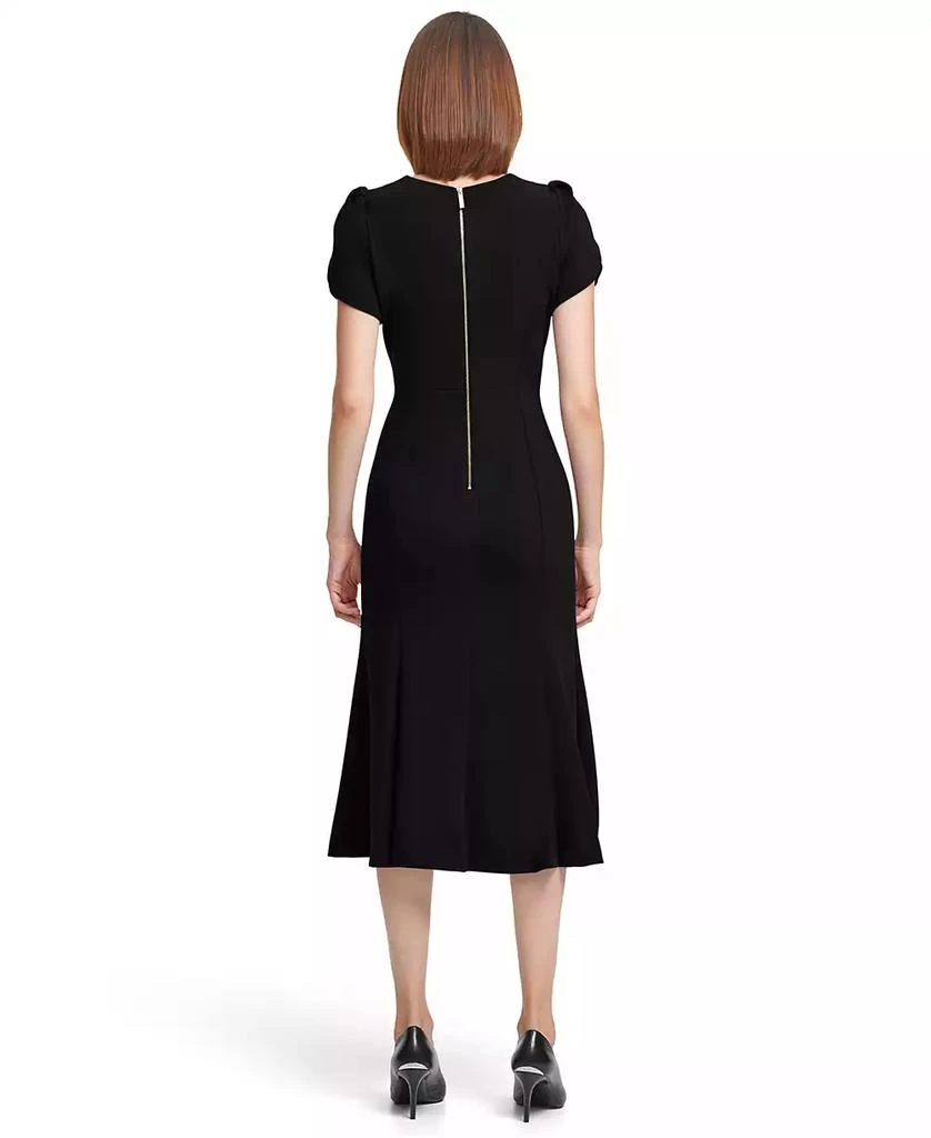 green emerald velvet dress Calvin Klein Color-Block Scuba Dress Black Cream 6 at Amazon Women's  Clothing store main image 1
