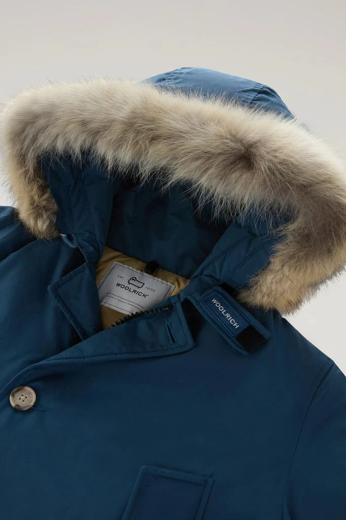 Woolrich Arctic Parka in Ramar Cloth with Detachable Fur Trim - Men - Blue 2