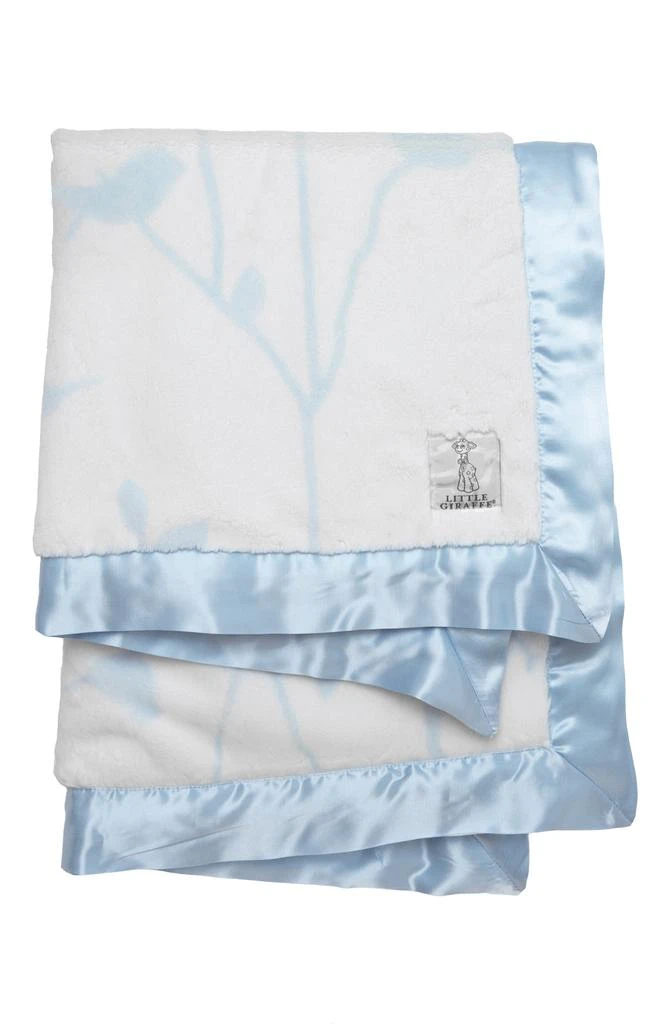 Little Giraffe Birdsong Satin Trim Blanket 1