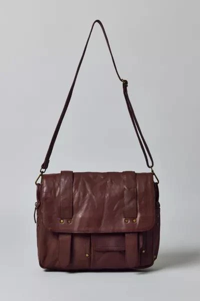 Urban Outfitters Classic Leather Messenger Bag 1