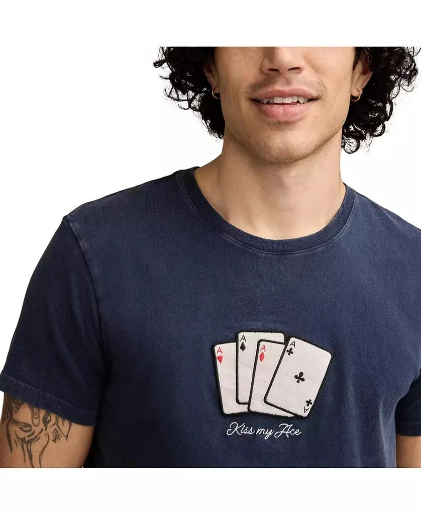 Lucky Brand Men's Kiss My Ace Cards T-Shirt 4