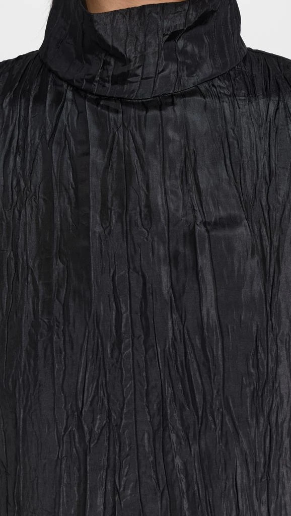 Dur Doux Black Crinkle Taffeta Gown 5