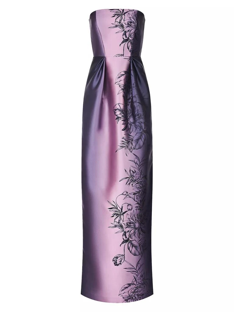 Kay Unger Marisol Strapless Mikado Column Gown 1