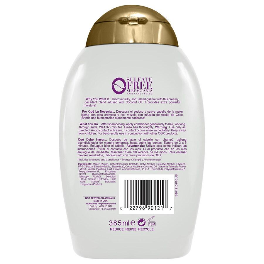 OGX Extra Strength Damage Remedy + Coconut Oil Conditioner Coconut Milk, Tangerine, & Warm Vanilla