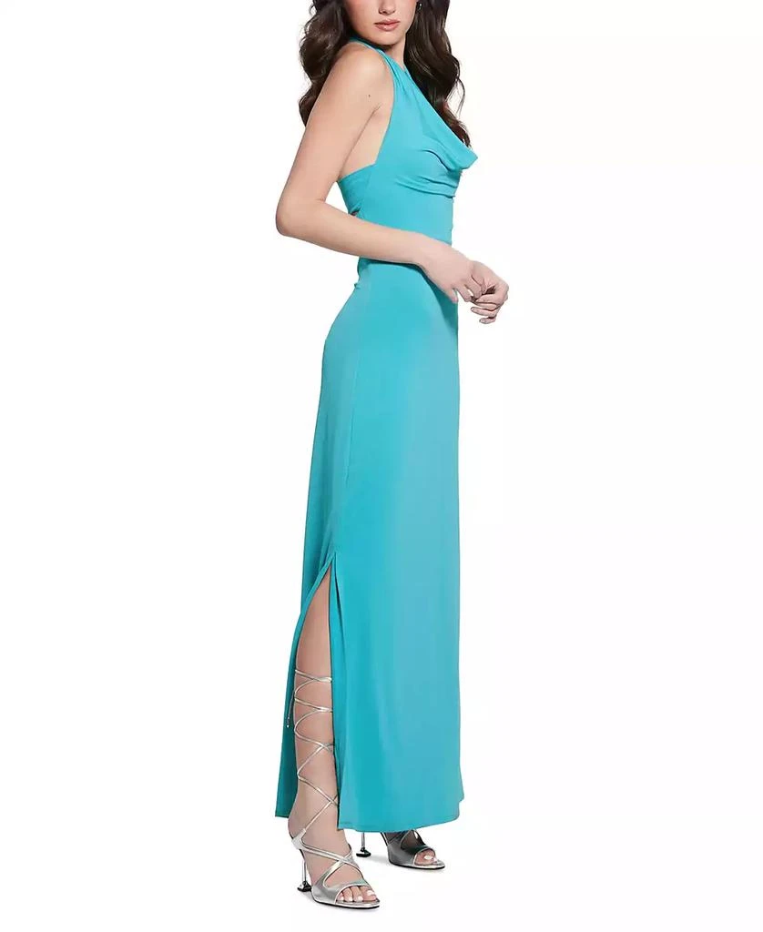 chinese dress ladies Eco Blue Long Sleeve Farrah Dress