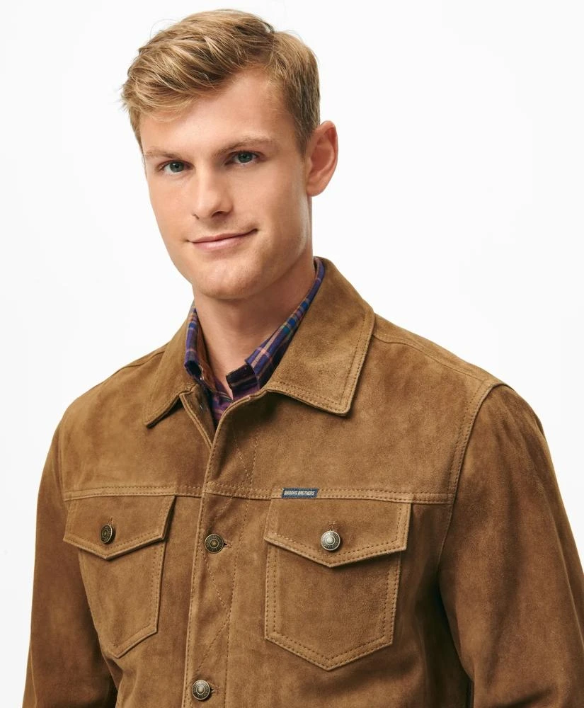 Brooks Brothers Suede Trucker Jacket 3