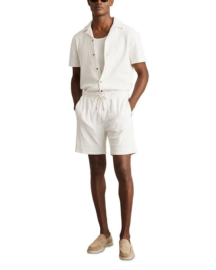 REISS Short Sleeve Textured Camp Shirt 2
