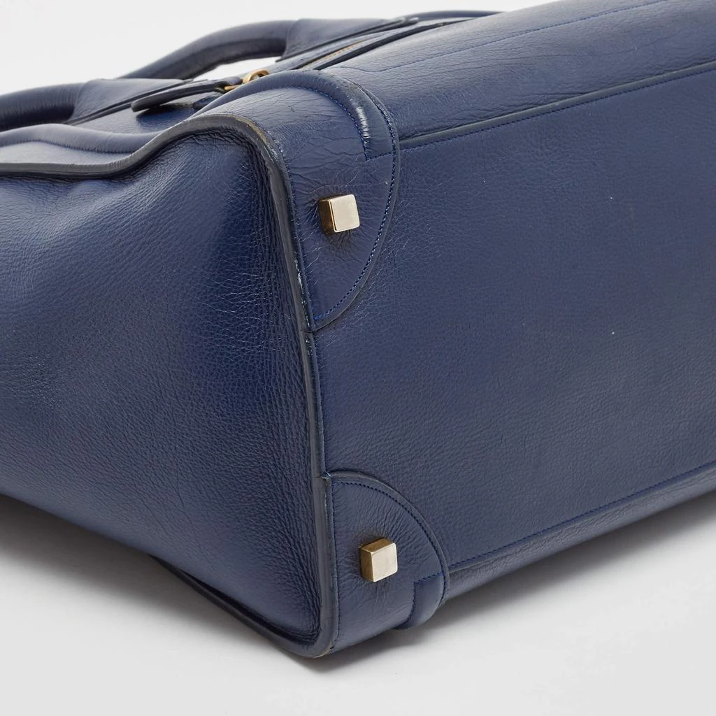 Celine Celine Navy Blue Leather Mini Luggage Tote 13