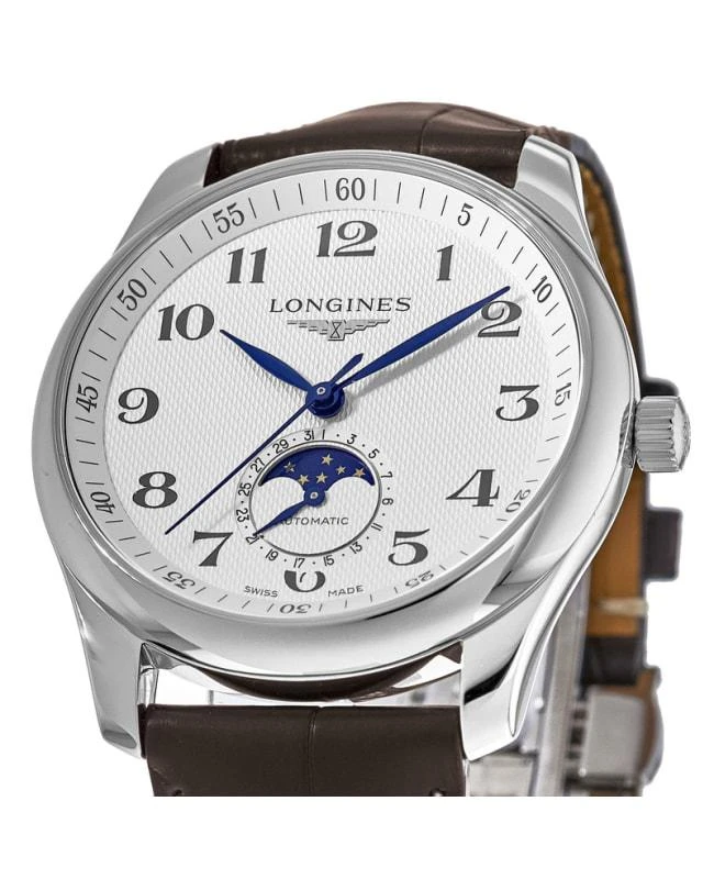 Longines Longines Master Collection Automatic 40mm Silver Dial Brown Leather Strap Men's Watch L2.909.4.78.3 2