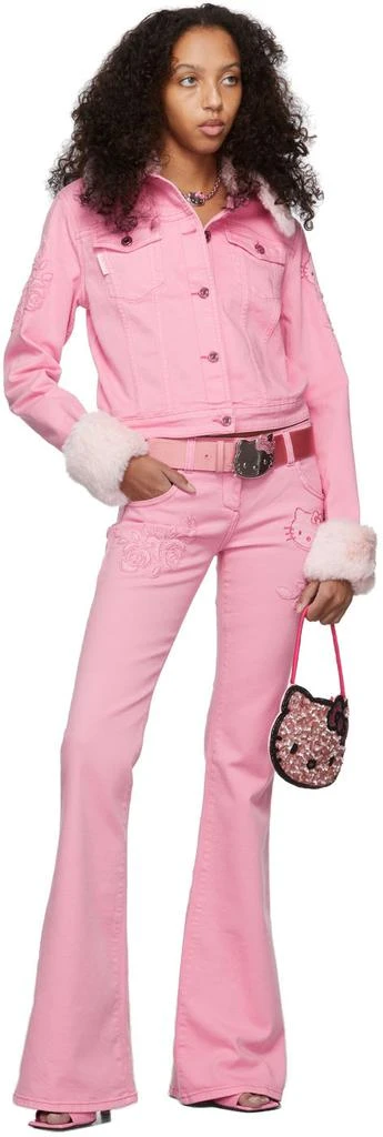 BLUMARINE SSENSE Exclusive Pink Denim Jeans 4