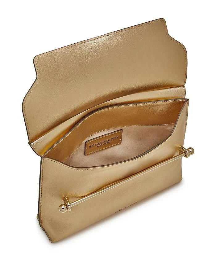 Strathberry Stylist Metallic Gold Tone Leather Crossbody 5