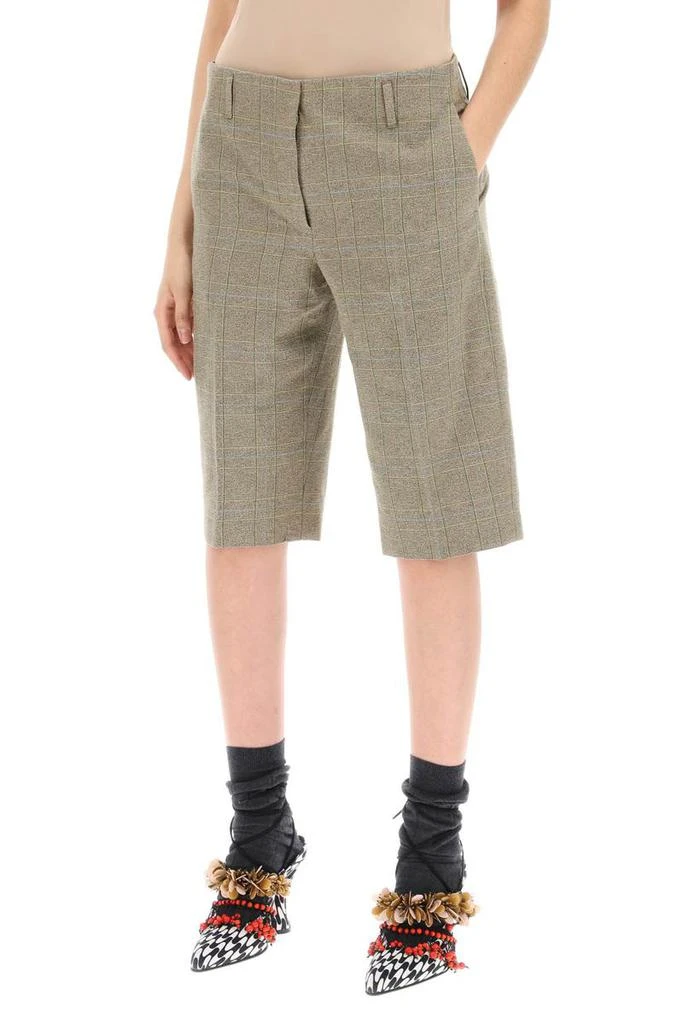 Dries Van Noten "plaid cotton blend bermuda shorts in 4