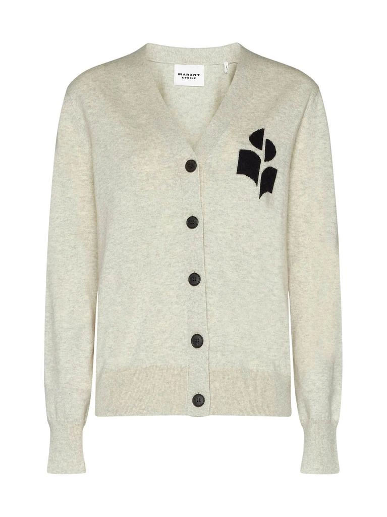 Isabel Marant Étoile Isabel Marant Étoile Karin Logo Intarsia Knitted Cardigan 1