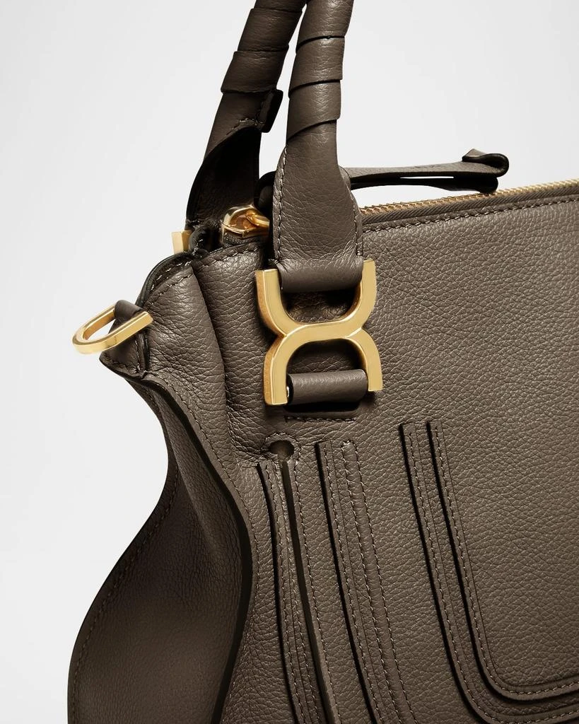 Chloé Marcie Small Double Carry Satchel Bag in Shiny Calfskin 5