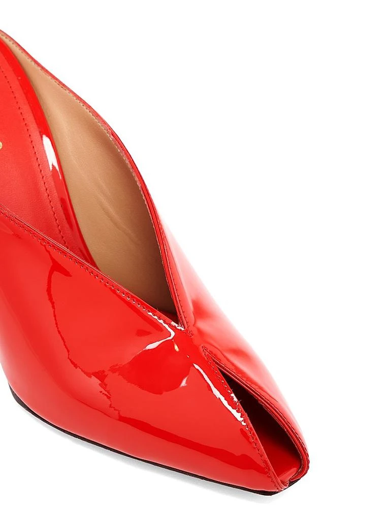 Salvatore Ferragamo Alicia 95MM Patent Leather Wedge Mules 7