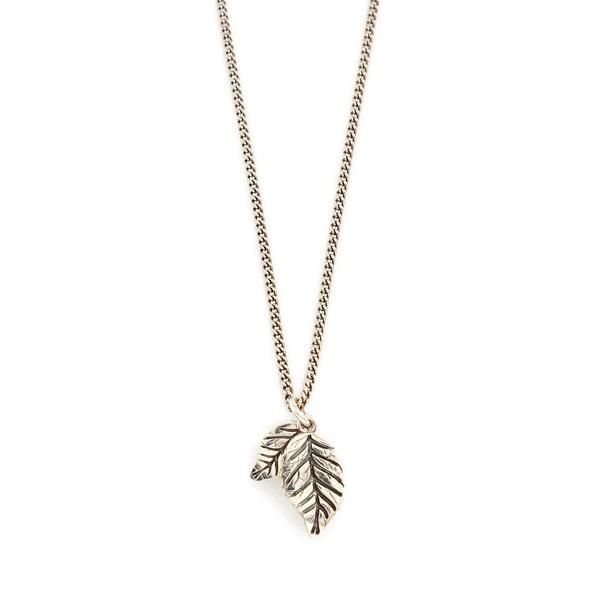 Emanuele Bicocchi Silver leaf necklace 1