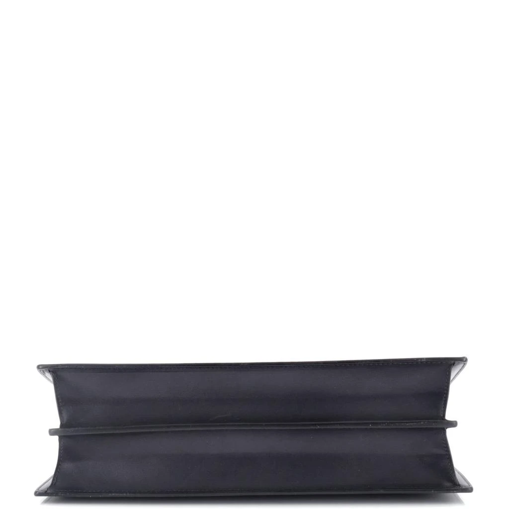 Celine Clasp Top Handle Bag Leather Medium 4