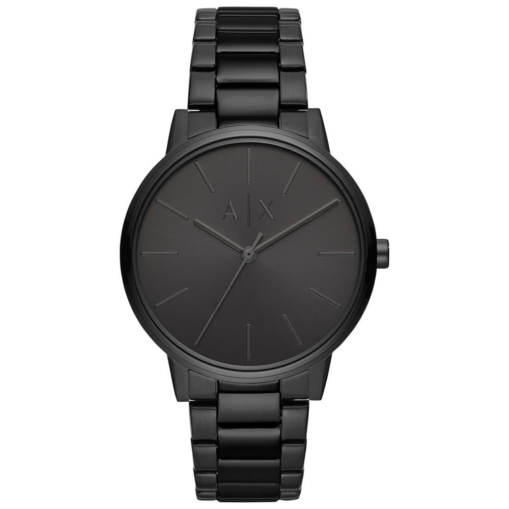 A|X Armani Exchange Men's Black Stainless Steel Bracelet Watch 42mm