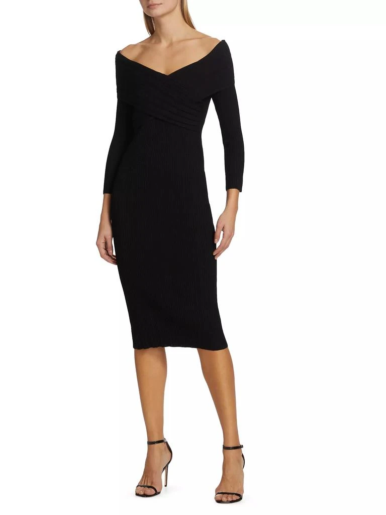 VERONICA BEARD Soraya Off-The-Shoulder Body-Con Dress 3