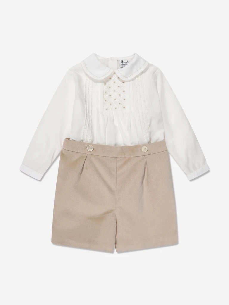 Sarah Louise Sarah Louise Baby Boys 2 Piece Set in Beige 1