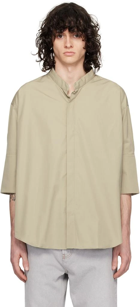 AMI Green Oversized Shirt 1