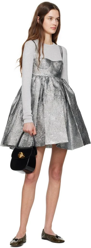 CECILIE BAHNSEN Silver Onique Minidress 4