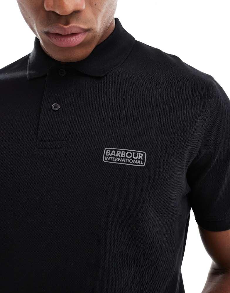 Barbour Barbour International essential polo shirt in black