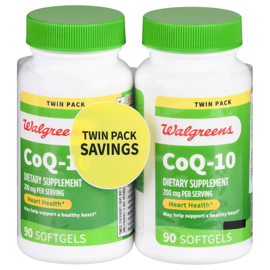 Walgreens CoQ-10 200 mg Softgels (90 days)