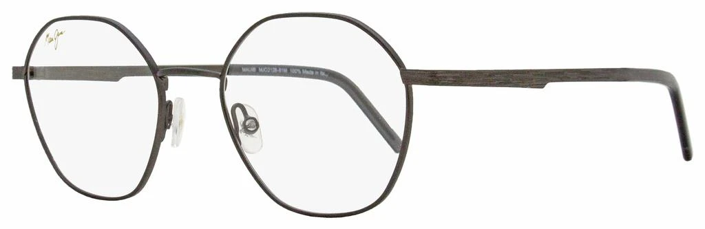 Maui Jim Unisex Hexagonal Eyeglasses MJO2128 81M Matte Gunmetal 50mm 1
