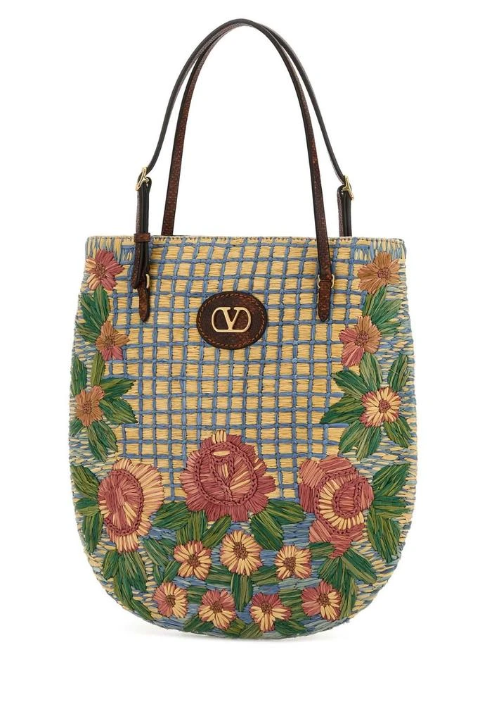 Valentino Valentino Flower Embroidered Bucket Bag 3
