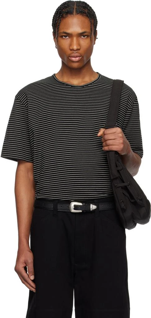 Lemaire Black Short Sleeve T-shirt 1