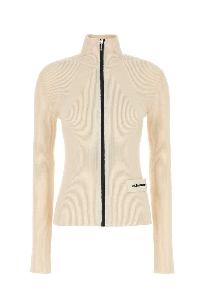 Jil Sander Jil Sander+ Zip-Up Ribbed-Knit Cardigan from Cettire