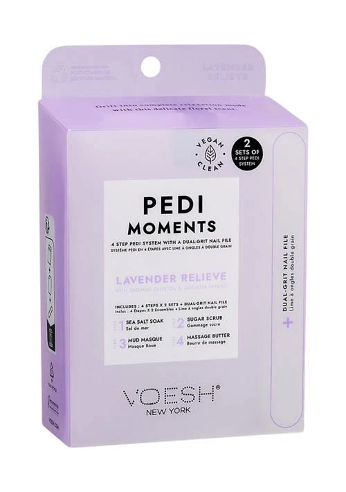 Voesh Pedi Moments Duo Lavender Relieve