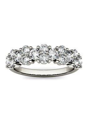 Charles 
Colvard 1.2 ct. t.w. Moissanite Stackable Band in 14K White Gold