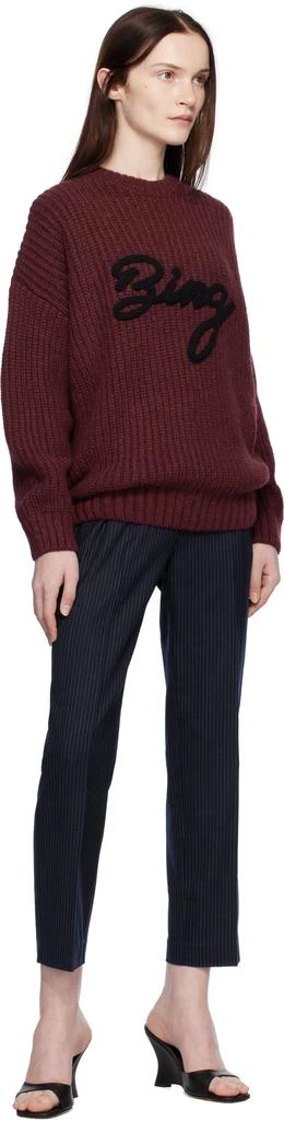 ANINE BING Red Sydney Signature Sweater 4
